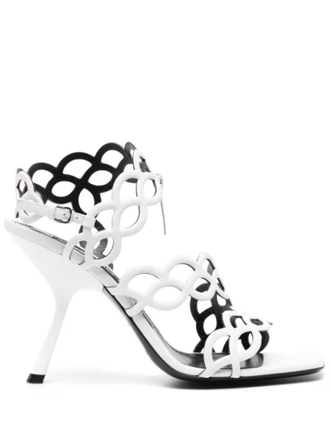 Sergio Rossi Sr Mermaid 100mm sandals White B07140MNAN07120