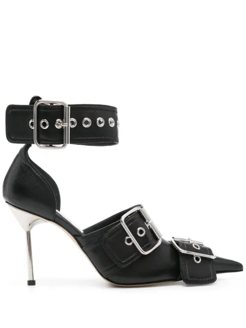 Giuseppe Di Morabito 100mm decorative-buckle pumps Black 02PSSH005003