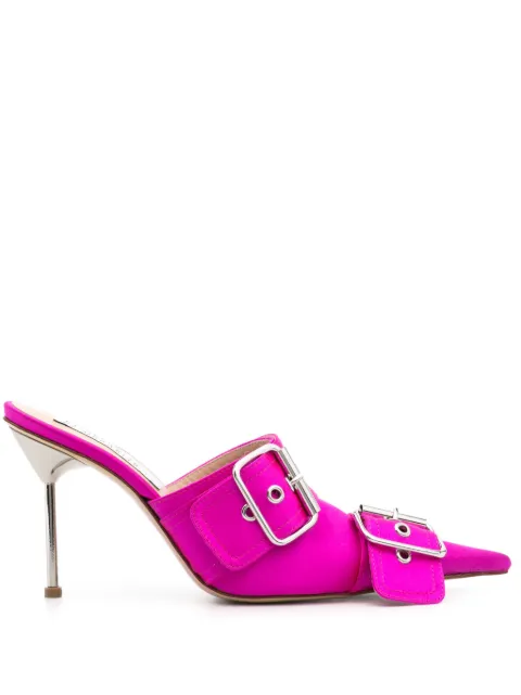 Giuseppe Di Morabito 95mm satin mules Pink 02PSSH006001