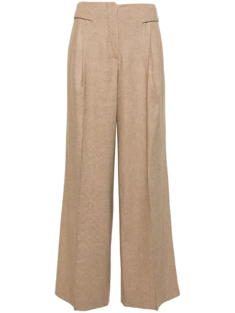 REMAIN wide-leg textured trousers Neutrals 5011182512