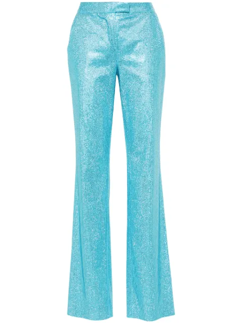 Giuseppe Di Morabito rhinestone-embellished straight trousers Blue 02PSPA093FC02237