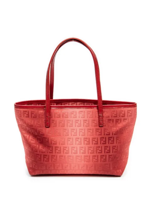 Fendi Pre-Owned Zucca canvas tote bag Red 23058BH099CB3099