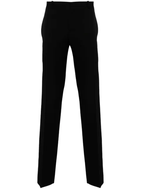 Alexander McQueen mid-rise tailored wool trousers Black 735205QVAAA