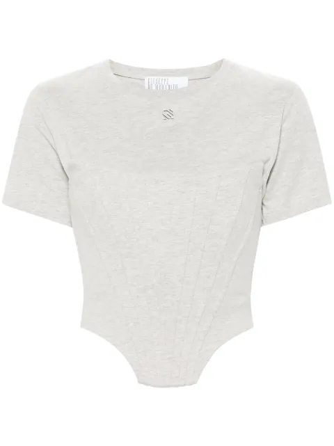 Giuseppe Di Morabito corset-layer cotton T-shirt Grey 02PSTO23602295