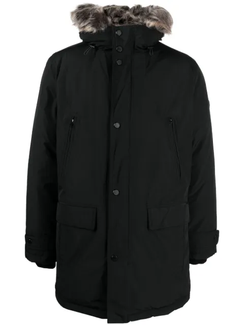 Michael Michael Kors faux fur-trim parka coat Black MMK791896