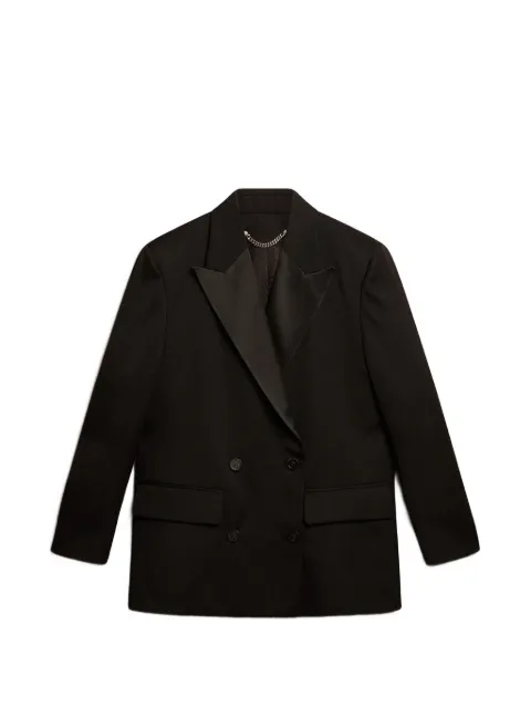 Golden Goose peak-lapels double-breasted blazer Black GWP01680P000965