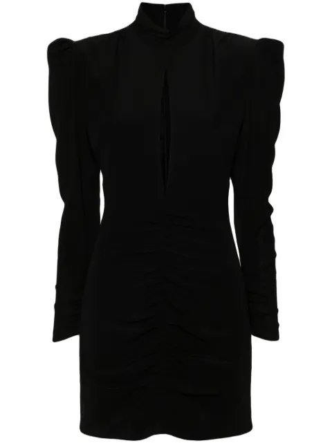 Alessandra Rich cut-out silk minidress Black FABX3617F3057