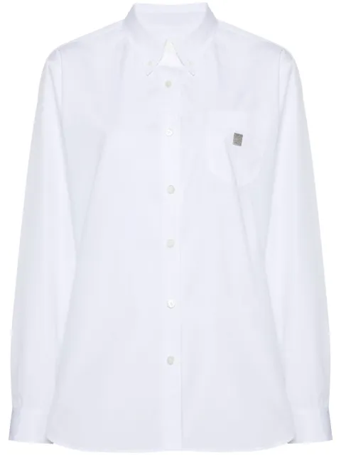 Givenchy 4G-plaque cotton shirt White BW617X14M6
