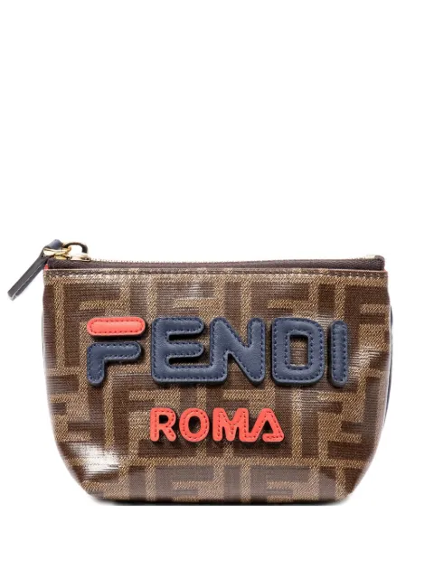 Fendi Pre-Owned x Fila logo pouch Brown 7N0097A5N71988241