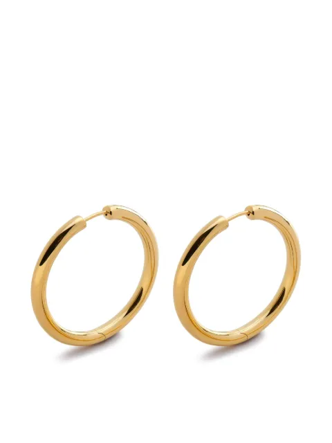 Monica Vinader Essential large hoop earrings Gold GPEATUBLNON