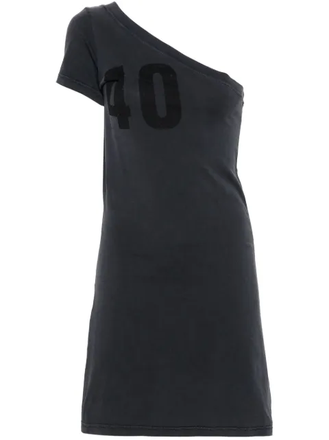 Courrèges Tuba number-print mini dress Grey 124JRO363JS0109