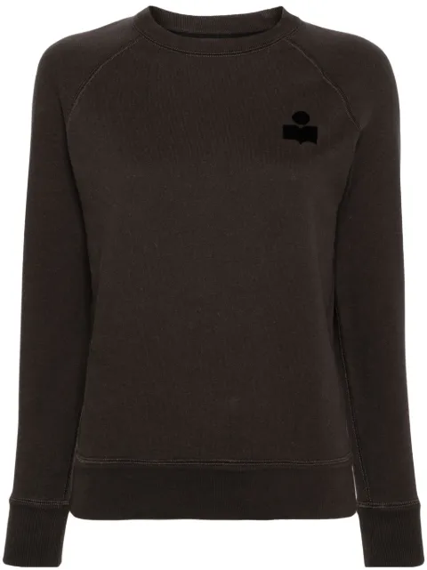 MARANT ÉTOILE Milla logo-flocked sweatshirt Black SW0004FAA1M07E