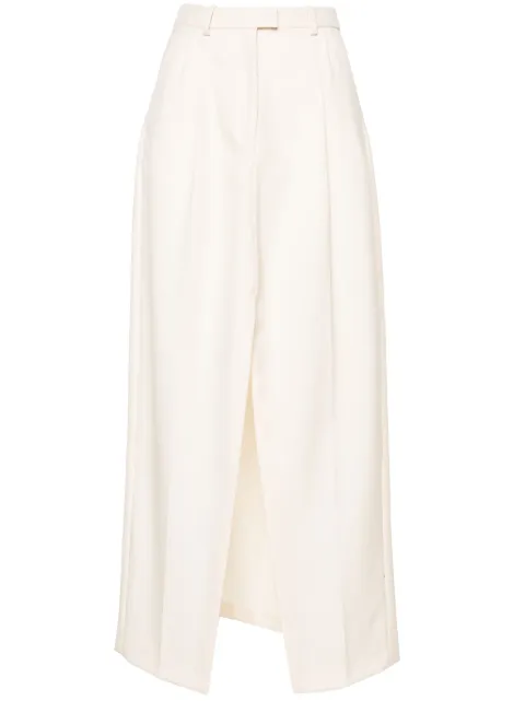 Viktor & Rolf high-waist gabardine long skirt Neutrals EB0362236324