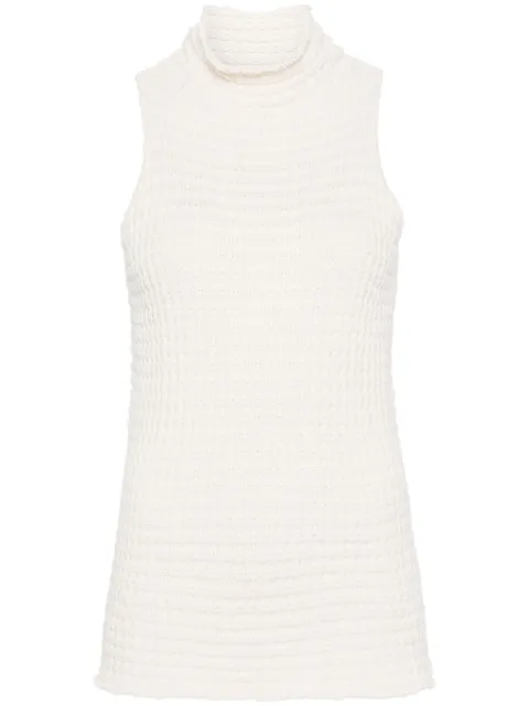 Jil Sander high-neck knitted top Neutrals J02NC0197J15393