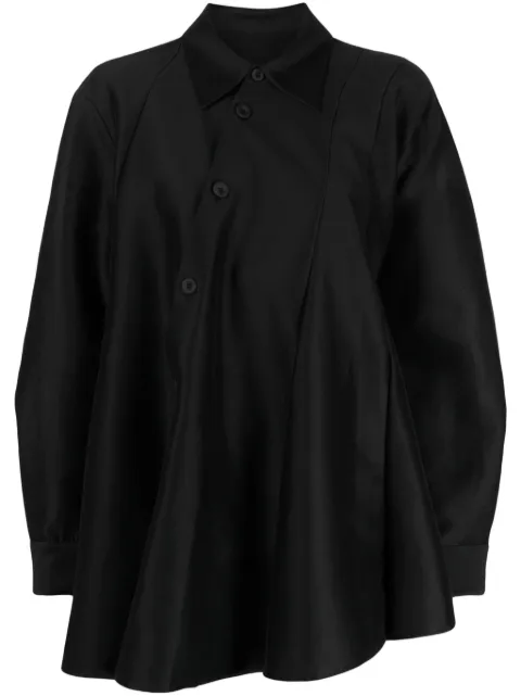 JNBY asymmetric A-line shirt Black 5O2212930