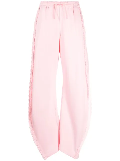 JNBY side-stripe cotton jogging bottoms Pink 5O1E13330
