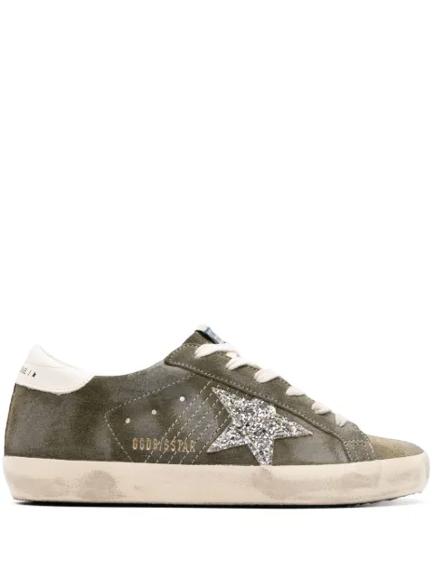 Golden Goose Super-Star suede sneakers Green GWF00101F005391