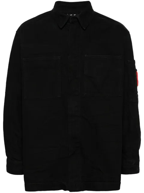 44 LABEL GROUP Hangover canvas shirt jacket Black B0030436FA381