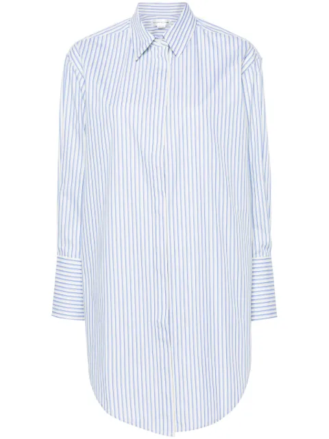 Victoria Beckham striped organic cotton shirt Blue 1124WSH005206C