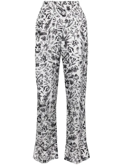 Off-White Tattoo-print pyjama pants White OWCA186S24FAB0020110