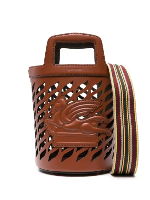 ETRO Coffa leather tote bag Brown WP1E0002AU024