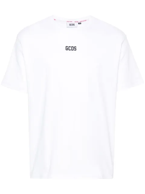 GCDS logo-appliqqué cotton T-shirt White A1OM2312JA4