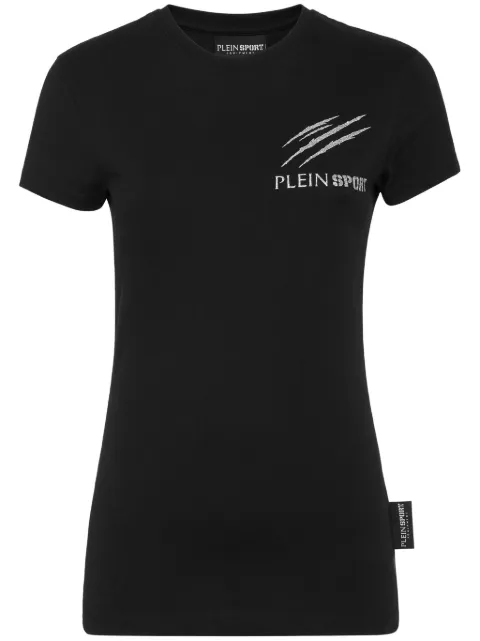 Plein Sport logo-print cotton T-shirt Black PADCWTK3211SJY001N