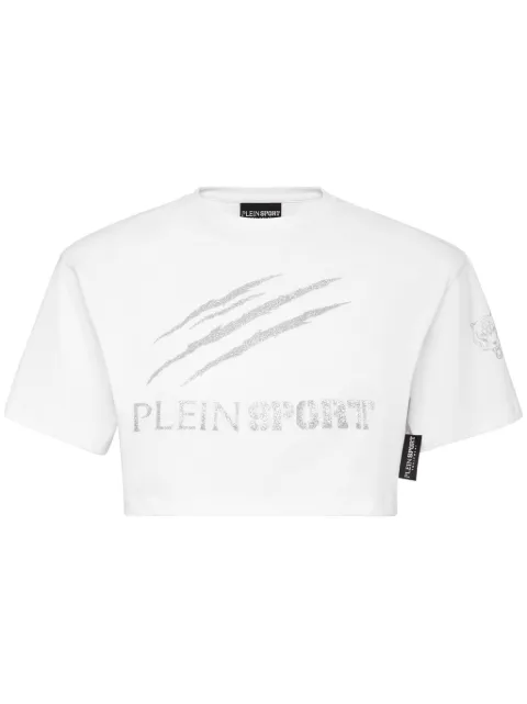 Plein Sport logo-print cotton T-shirt White PADCWTK3209SJY001N