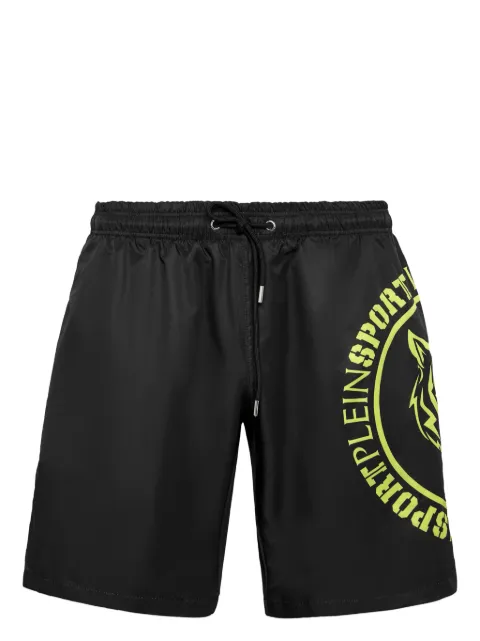 Plein Sport Carbon Tiger swim shorts Black PADCMMX0120SXV005N