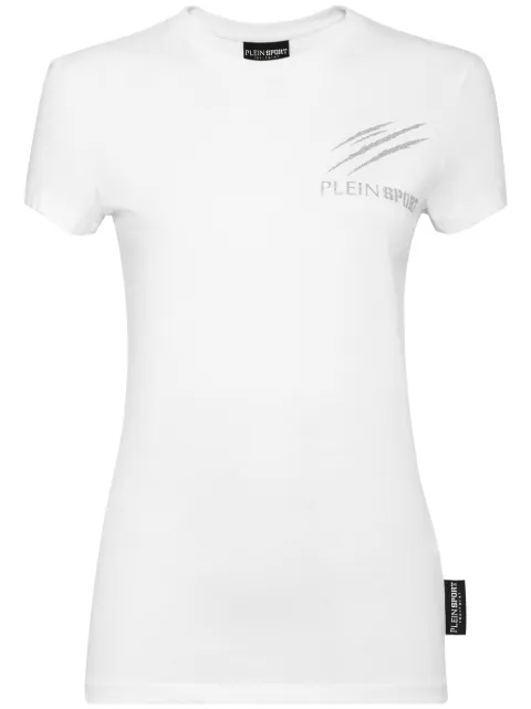 Plein Sport logo-print cotton T-shirt White PADCWTK3211SJY001N