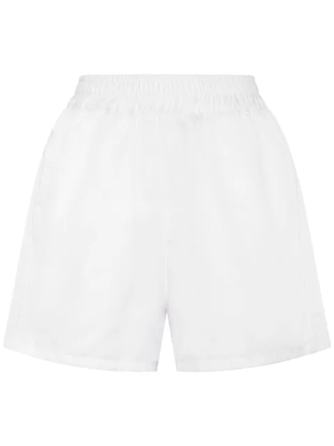 Plein Sport logo-tape running shorts White PADCWJT1901STE003N