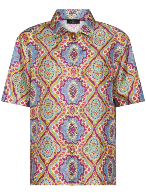 ETRO paisley-print silk shirt Pink WRIA000999SA1A1