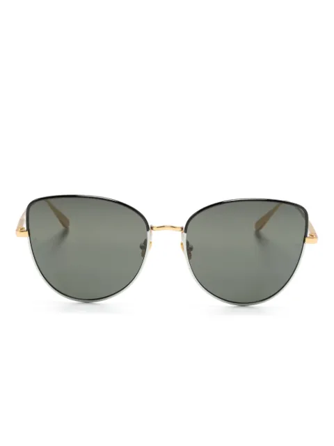 Linda Farrow Eloise oversize-frame sunglasses Gold LFL1336