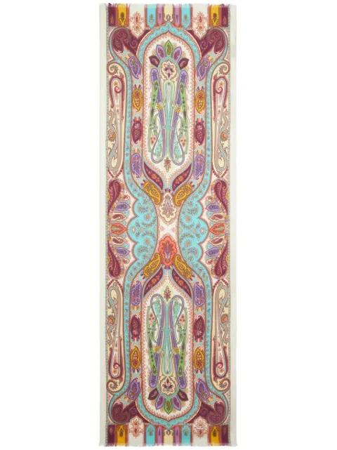 ETRO paisley-print jacquard scarf Pink WATA0005AV260