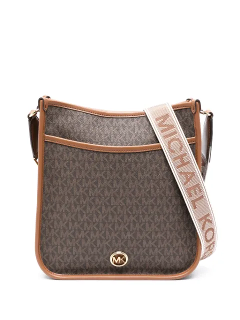 Michael Michael Kors logo-print cross body bag Brown 30R4G99M3V