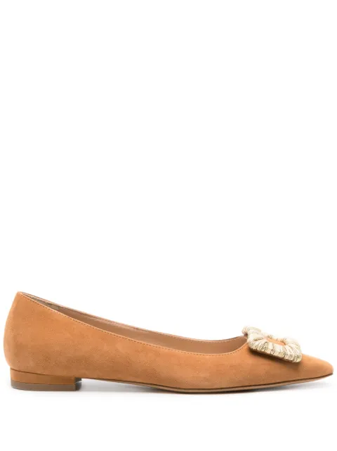 Roberto Festa Canary suede ballerina shoes Brown CANARYCAMOSCIO