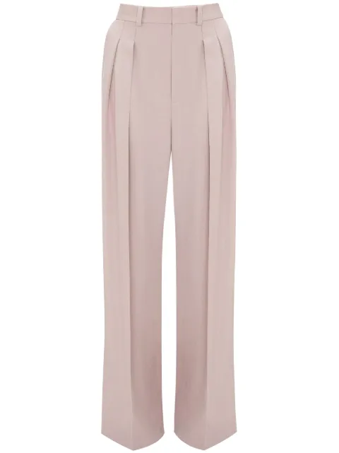 Victoria Beckham double-pleat wide-leg trousers Pink 1124WTR005122C