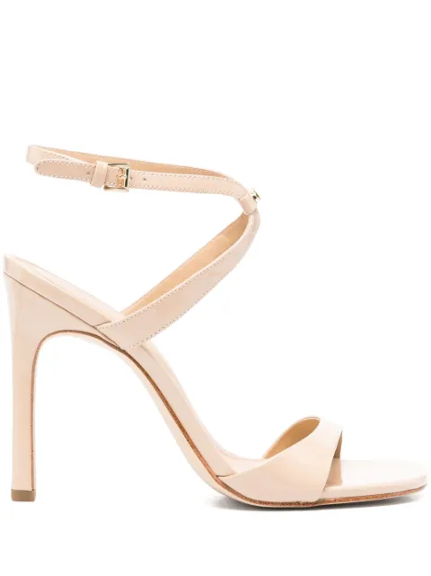 Michael Michael Kors 115mm logo-plaque leather sandals Neutrals 40S4AMHS1A