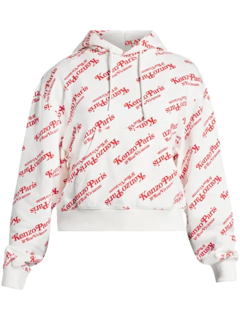 Kenzo x Verdy logo-print hoodie White FE52SW1234MI