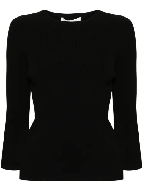 Tibi Giselle ribbed-knit jumper Black R123VR6267