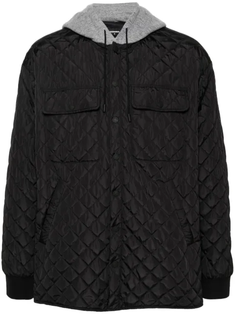 DSQUARED2 quilted hooded jacket Black S74AM1461S78554