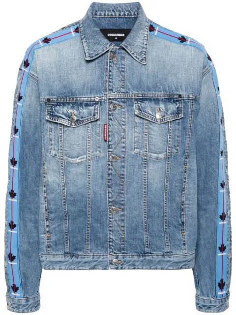 DSQUARED2 Dan logo-panels denim jacket Blue S74AM1466S30309