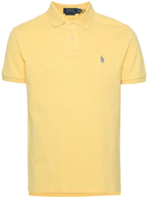 Polo Ralph Lauren Polo-Pony-embroidery polo shirt Yellow 710680784361