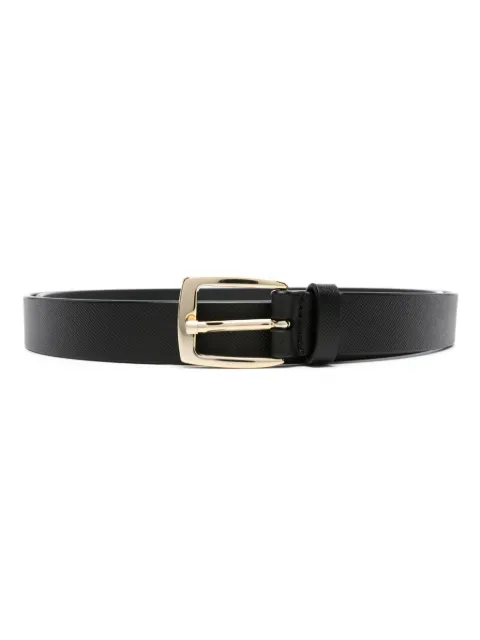 D4.0 buckle-fastening Saffiano-leather belt Black 104SAFFIANO