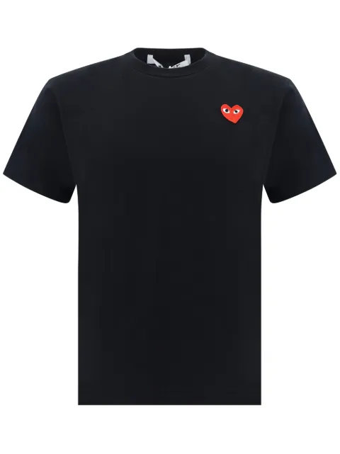 Comme Des Garçons Play heart-patch T-shirt Black AXT108051
