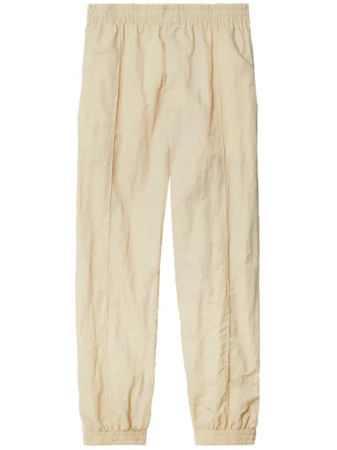 Burberry crinkled wide-leg track pants Neutrals 8081507