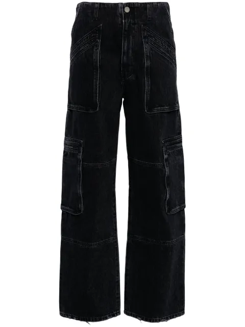 AMIRI faded-effect cargo trousers Black PS24WDF004051