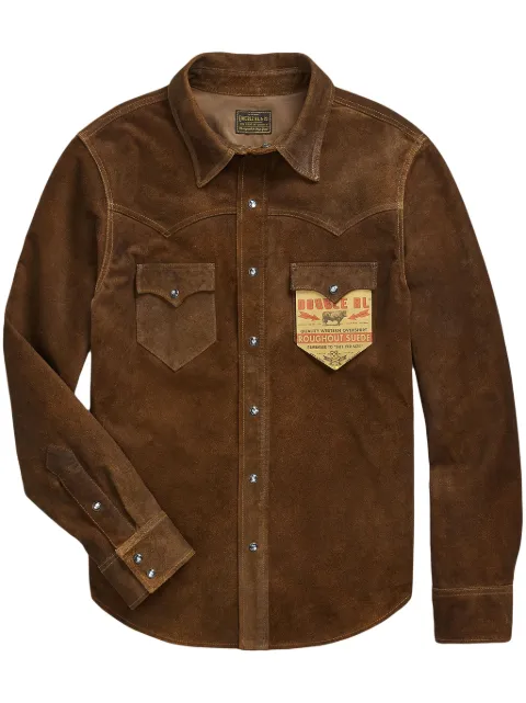 Ralph Lauren RRL suede shirt jacket Brown 782932470001