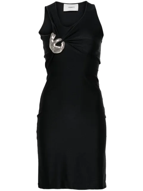Coperni Single Emoji jersey dress Black COPR77BIS545