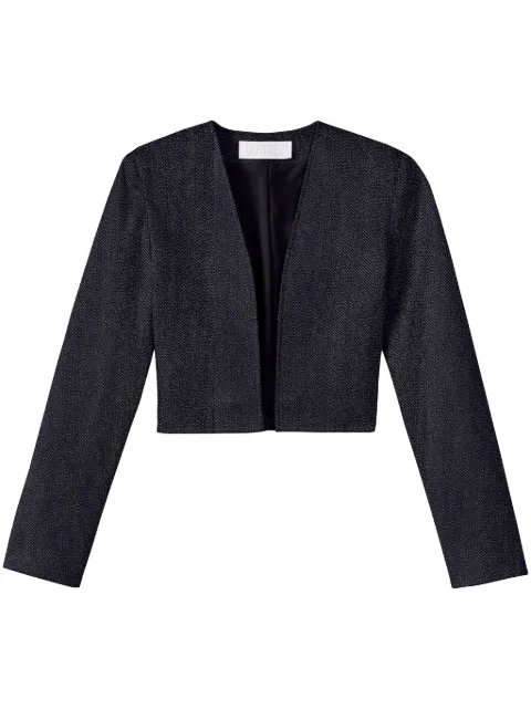 DESTREE Helmut denim cropped jacket Blue HELMUTDENIM